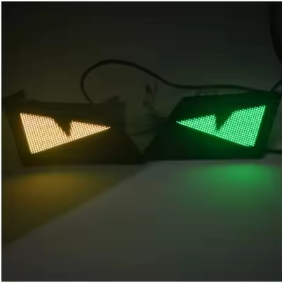 DIY Devil Eyes Light  Display Screen For Car Decoration